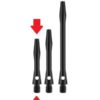 Coloured Aluminum Shaft EXTRA SHORT
